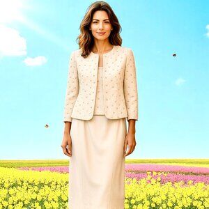 R & M Dress with Jacket Full Length New